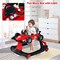 Costway 4-in-1 Baby Walker Foldable Activity Push Walker Adjustable Yellow/Blue/Red/Black/White/Deep Pink/Purple
